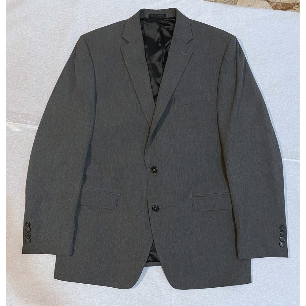 Chaps Gray Two Button Mens Blazer Sport Coat 44L